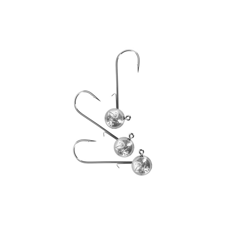 Round Jig Head, Fishing Jig Head Hook Set for Pike,
