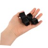 Operitacx 4pcs Square Tube Foot Pad Height Increase Plugs Threaded