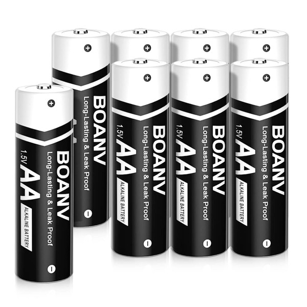 BOANV AA Batteries, 1.5V Double A Battery, High Performance Long-Lasting