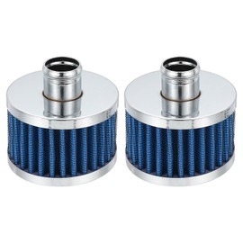 PATIKIL 23 mm Air Filter,2 Pcs Motor Cone Cold Clean Air Intake Filter, Vent Breather Valve Cover Breather Filter for Motorcycle Car Blue