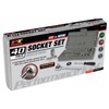 Performance Tool W1173 SAE/Metric 40-Piece SAE and Metric Socket Set,