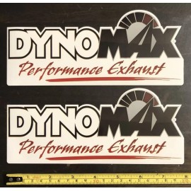 Unbranded 2 DYNOMAX EXHAUST DECALS STICKERS racing Drags Hotrods offroad adventure rally
