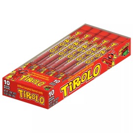 Tirolo Zumba Pica Tirolo Tamarind Candy Straws Chewy Mexican Candies 10 Count