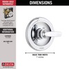 Delta Foundations 13 Series Single-Function Valve Trim Kit, Chrome Handle