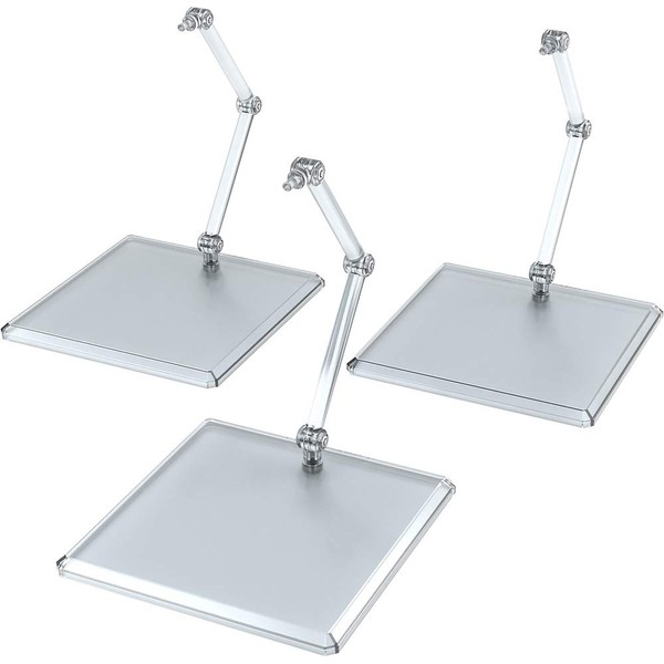 THE Simple Stand Set of 3 Clear ABS Display Base for Figures & Models