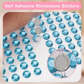 3555 PCS Rhinestone Stickers Face Gem Stickers Self Adhesive Jewel Stickers Bling Body Gems for Face Makeup Embellishment Stickers Craft DIY Diamond Sticker Home Decor 5 Sizes