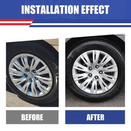 Winjet 16 Inch Hubcaps/Wheel Covers for 2012 2013 2014 Toyota Camry Wheel Tire Covers,Wheel Rim Covers for Toyota Hybrid 2012 2013 2014 [Only Fit Iron Hub - Steel Wheel] (4 Packs, Lacquer)