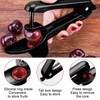 2Pcs Cherry Pitter, Olive Pitter, Cherry Stoner Remover with Stainless