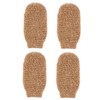 Mikinona 4pcs Exfoliating Gloves Mitts for Body Scrubbing and Shower