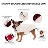 Furhaven Reversible XS Dog Coat, Washable & Insulating w/ Leash