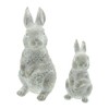 FRANK FLECHTWAREN Rabbit Washed, Set of 2, Cement, Heavy Quality,