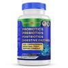 Probióticos prebióticos postbióticos con enzimas digestivas 4 en 1 suplemento
