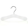 HANGERWORLD 6 Childrens 25cm White Wooden Baby Toddler Coat Clothes