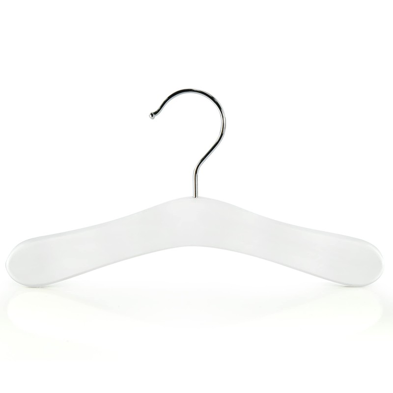 HANGERWORLD 6 Childrens 25cm White Wooden Baby Toddler Coat Clothes