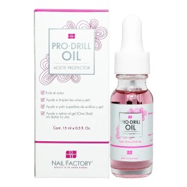 Aceite Protector De Pulido Pro Drill Oil, Nail Factory Color Rosa