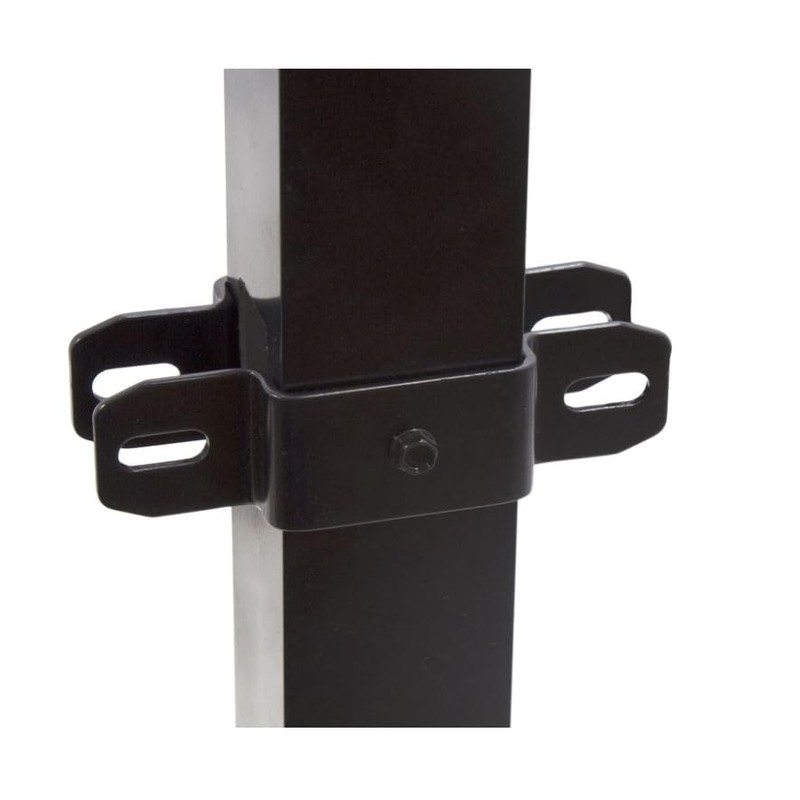 Plum Fittings 2 1/2" Sq. Steel Ornamental Fence Line Bracket