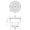 SANEI H50-75X40 Drainage Supplies, One-Trap, SU, VU Pipes, Stainless Steel
