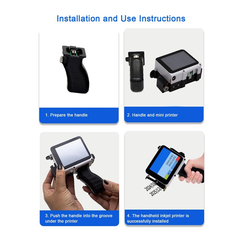 Yanmis Handheld Inkjet Printer, Handheld Printer for Barcode Label Batch
