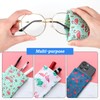 Soleebee 3 Pack Portable Eyeglasse Pouch Soft Leather Anti-Scratch Glasses