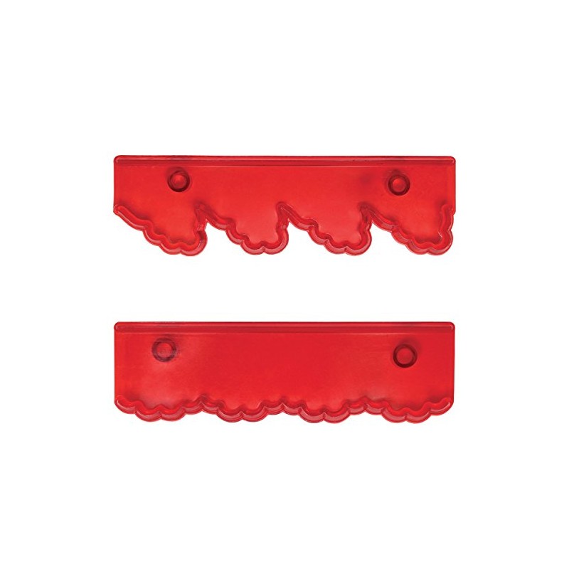 PME JEM Wide Frill Cutters, Set of 2,White,12.5 x 2