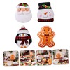 CHILDWEET Tinplate Cookie Box Snowman Gingerbread Christmas Candy Containers for