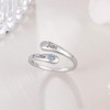 Just Breathe Ring 925 Sterling Silver Just Breathe Open Rings