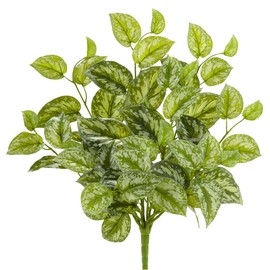 SilksAreForever 20" Real Touch Scindapsus Leaf Artificial Plant -Green (Pack of 6)