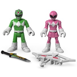 Fisher-Price Imaginext Power Rangers Green Ranger & Pink Ranger