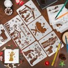 HOWAF 10 Nativity Stencils,Christmas Nativity Scene Christmas Stencils for Crafts