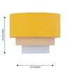 Ochre Yellow Linen Table Lamp Shade, Lampshade for Table Lamp