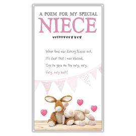 Blessed Greetings Cards Niece Birthday Card, Birthday Card for Niece, Sweet Birthday Card Niece, Two Bears Niece Birthday