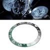 38mm Diameter GMT Watch Bezel Insert Ring Black Green Base