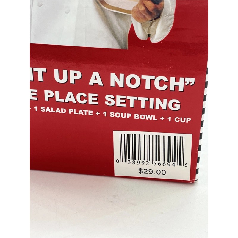 Emeril's Emeril Bistro Red 4 Piece Place Setting Dinner /