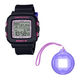 Casio BGD-10KKM-1JR Baby G+ Plus Wristwatch, Black, Black