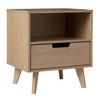 NicBex Small Nightstand Modern End Table with Drawer and Top