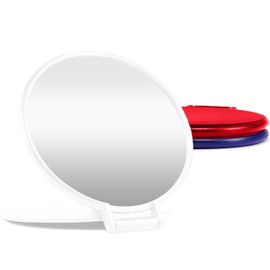 MOMIRA Compact Mirror Bulk Round Makeup Mirror for Purse, Set of 3, 2.6L x 2.37W (3-Colors)