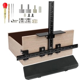 Cabinet Hardware Jig Tool, Adjustable Cabinet Handle Jig Tool, Aluminum Alloy Cabinet Door Jig for Handles and Pulls, Cabinet Hardware Template Tool for Installation of Door, Drawer, Knobs