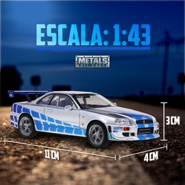 LUPPA Nissan Skyline GT-R (R34) + Fascículo: Edición Especial. Detalles Exquisitos para Coleccionistas y Aficionados