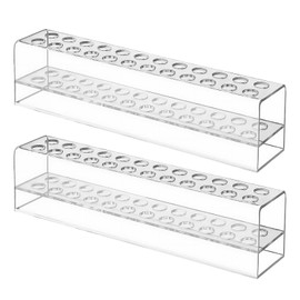 Mzario 2 PCS Pen Display Stand Clear Pen Display 24-Slots Acrylic Penci Holder Clear Pens Holder for Home Office Desk School Supplies Craft Shows