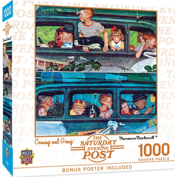 MasterPieces 1000 Piece Jigsaw Puzzle for Adults, Family, Or Kids - Coming and Going - 25"x25"