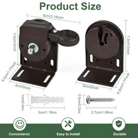 Universal Replacement Installation Accessories for Indoor/Outdoor Sunshade and Roller Blinds