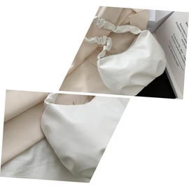 FOMIYES Elegant Mini Retro Handbag for Women Unique Cloud Shape PU Crossbody Mini Bag for All Ages Stylish Messenger Shoulder Bag White