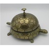 Large Tortoise Service Desk Bell - Turtle Bell in Antique