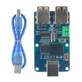 Funsto USB Isolator, 4-Port USB 2.0 Hub with 2500V Isolation, Supports Laptops, Desktops & More