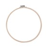 Tofficu 3pcs Bamboo Circle Embroidery Hoop for Cross Projects for