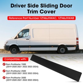 1ZT46JXWAB Left Side Body Molding Trim for Middle Lower Exterior Molding Panel Fit for Ram Promaster 1500 2500 3500 2019-2024, Driver Side Molding Trim Replace 1ZT45JXWAB 1307248070