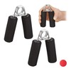 Relaxdays 2 x Finger Exerciser, Foam Grip Pads, Grip Strength