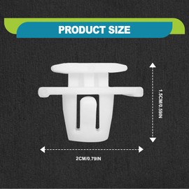 SYudwen 10pcs Lower Outer Door Weatherstrip Clip 75315-S9A-004 Replace Compatible with Honda, Door Window Molding Clip