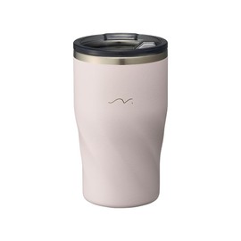 Doshisha Mikoro Tumbler 12.2 fl oz (360 ml), Vacuum Insulated, Hot or Cold Insulated, Includes Lid, Stainless Steel, Light Pink KIND