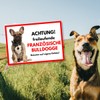 French Bulldog Free-Ranging Dog Sign Door Sign Dog Sign Warning